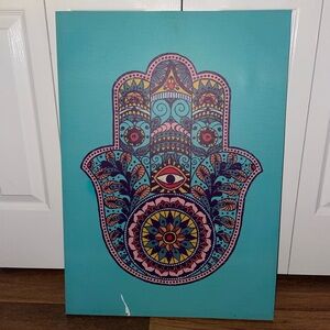 hamsa evil eye painting